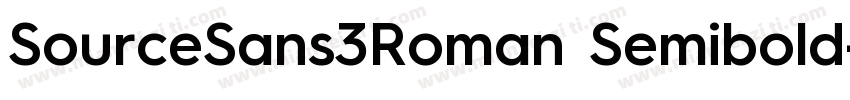 SourceSans3Roman Semibold字体转换